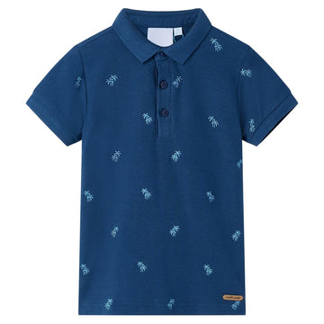 Children's polo shirt, dark blue, size 116