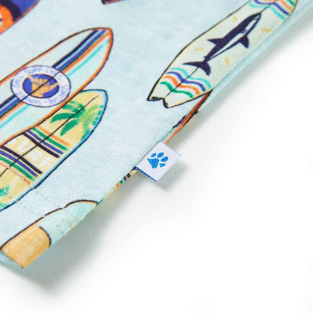 Children's tank top, light blue melange, size 116
