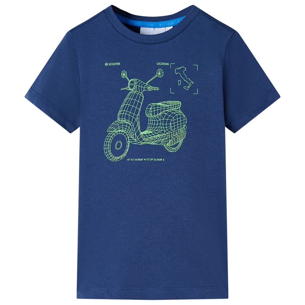 Children's T-shirt, dark blue, size 116