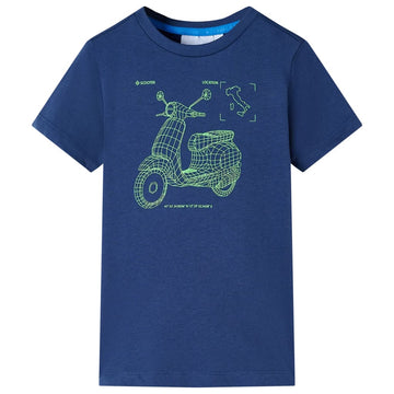 Children's T-shirt, dark blue, size 116