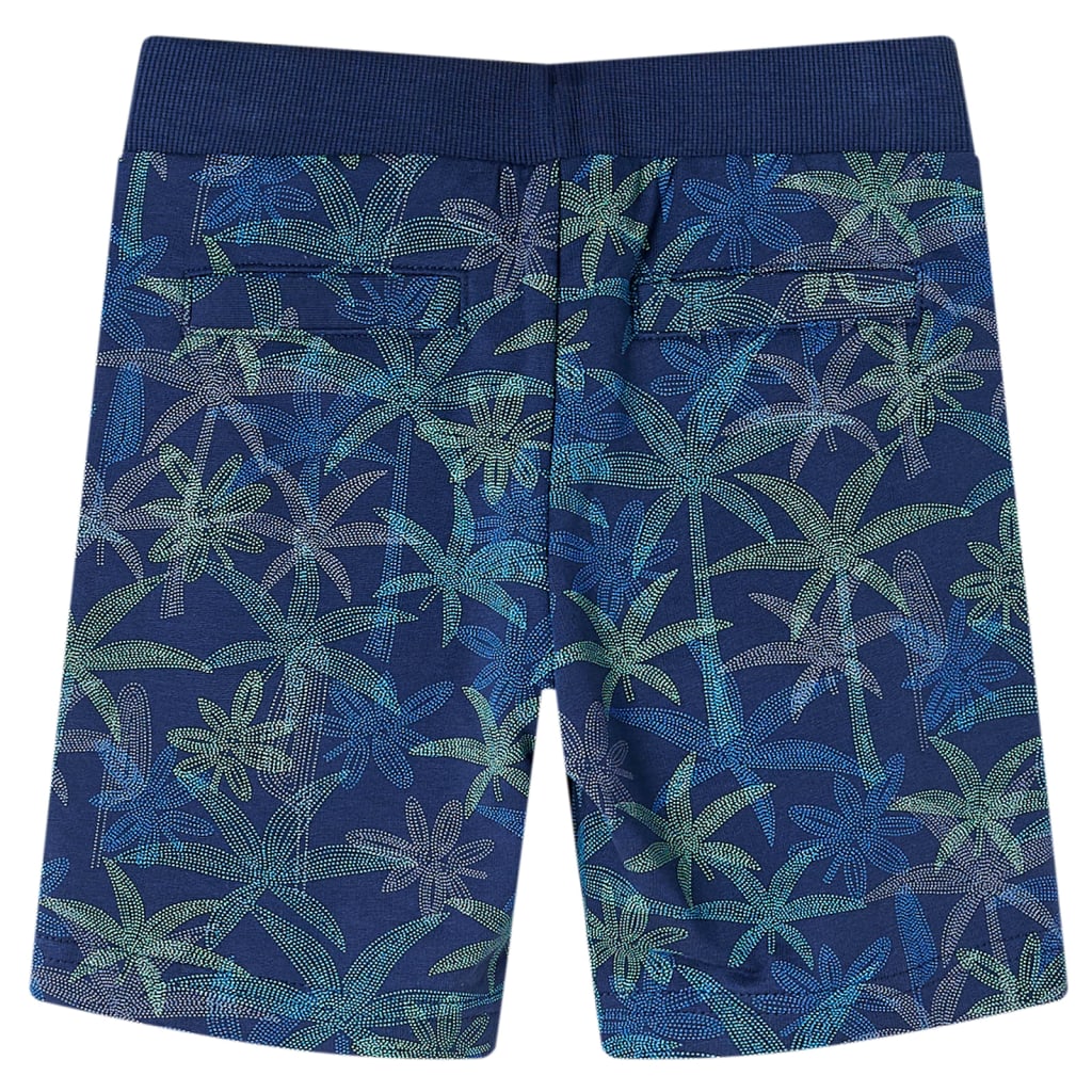 Children's shorts with drawstring, navy blue, size 104. Children's shorts with drawstring