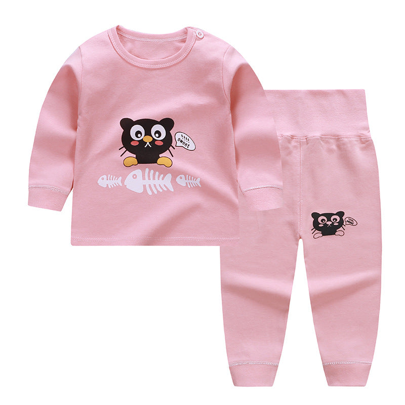 Spring and autumn new children's underwear suits
