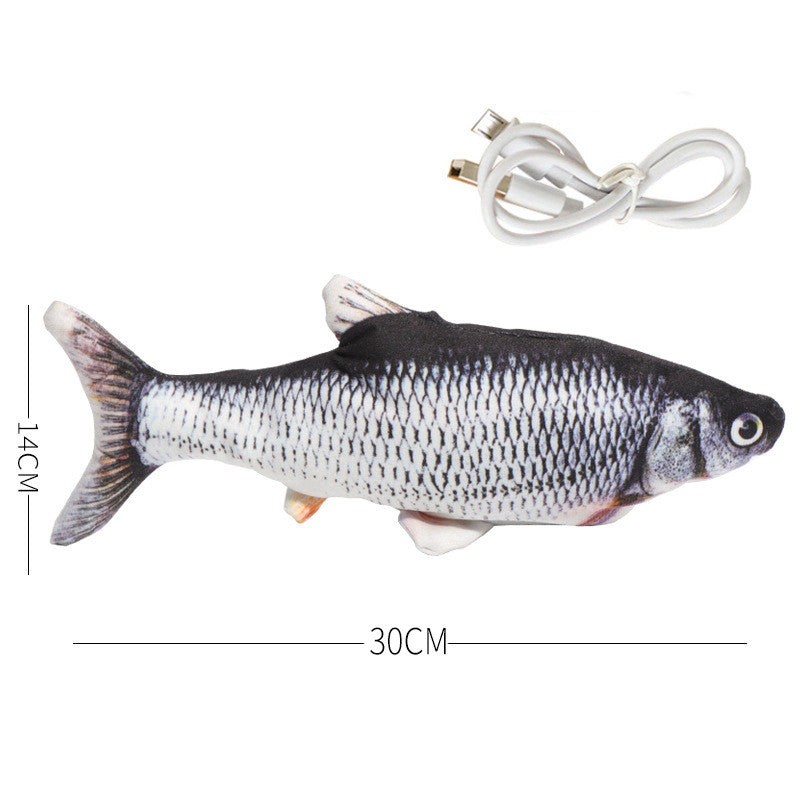 Simulation Fish Toy, Electric Cat Toy, Usb Charging, Beating Fish Plush Toy