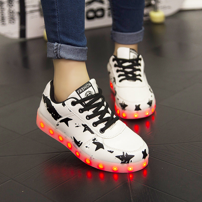 Star 7 Color LED Light Luminous Shoes