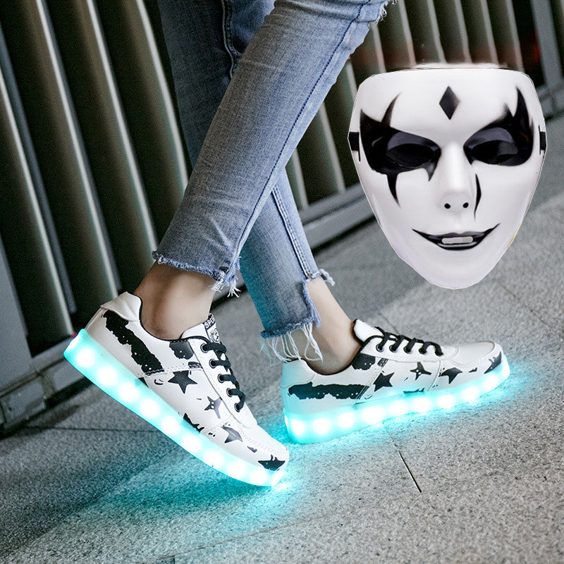 Star 7 Color LED Light Luminous Shoes