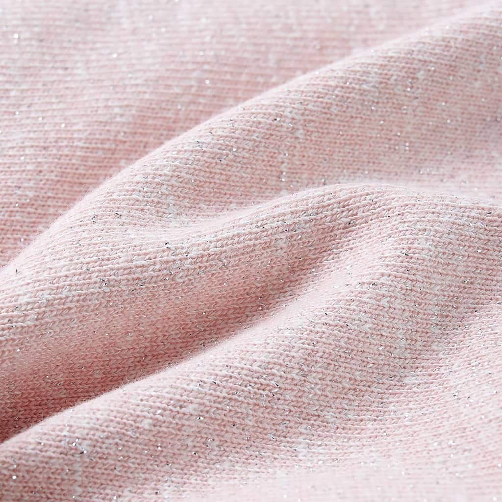 Children's shorts with drawstring, light pink, size 104