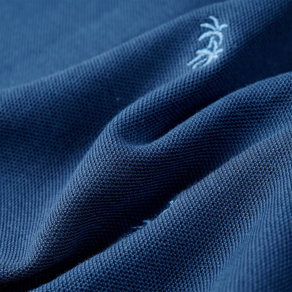Children's polo shirt, dark blue, size 116