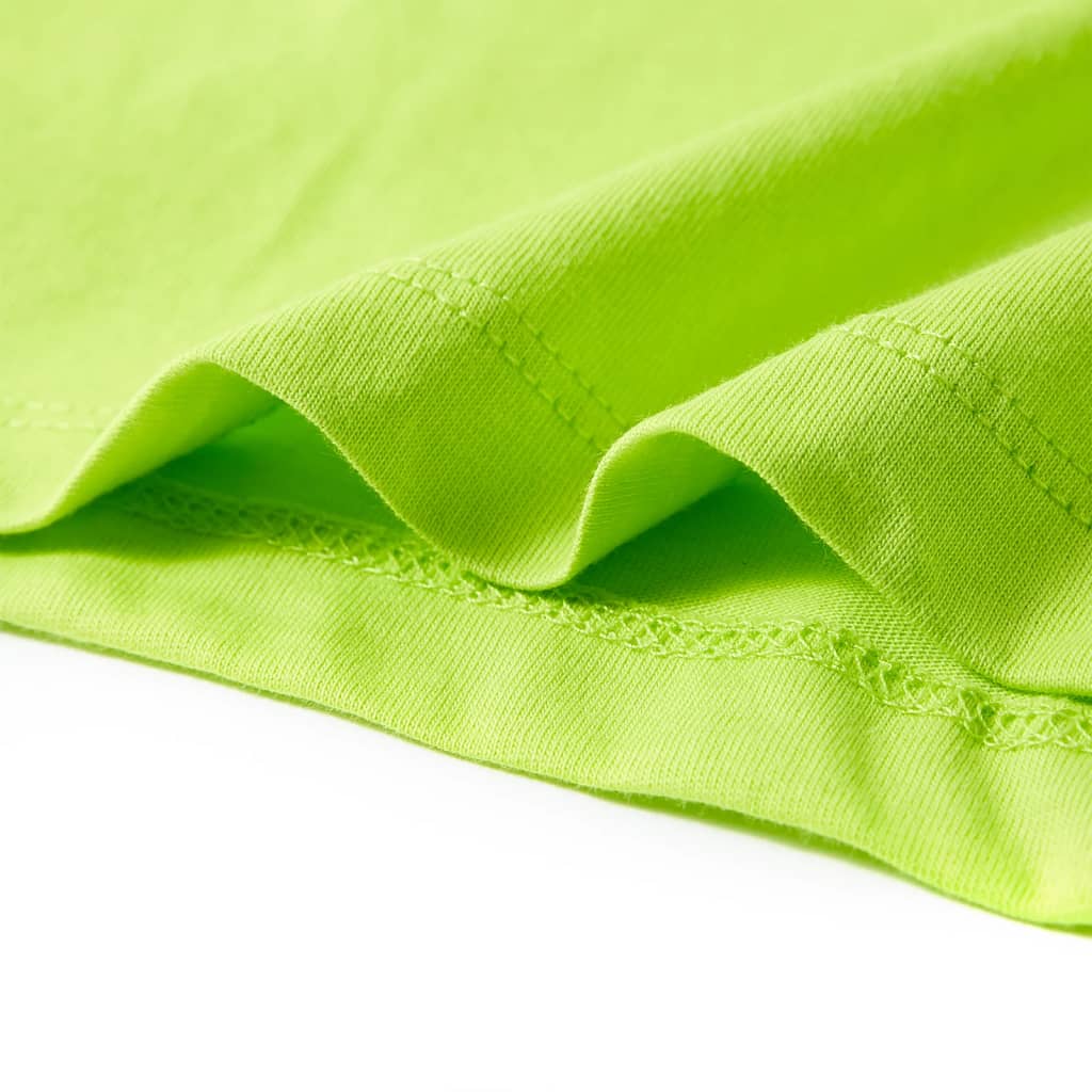 Children's Short-sleeved Shirt Lime Green, Size 116  Children's Short-sleeved Shirt Dark Blue, Size 116  Children's Short-sleeved Shirt Dark Blue