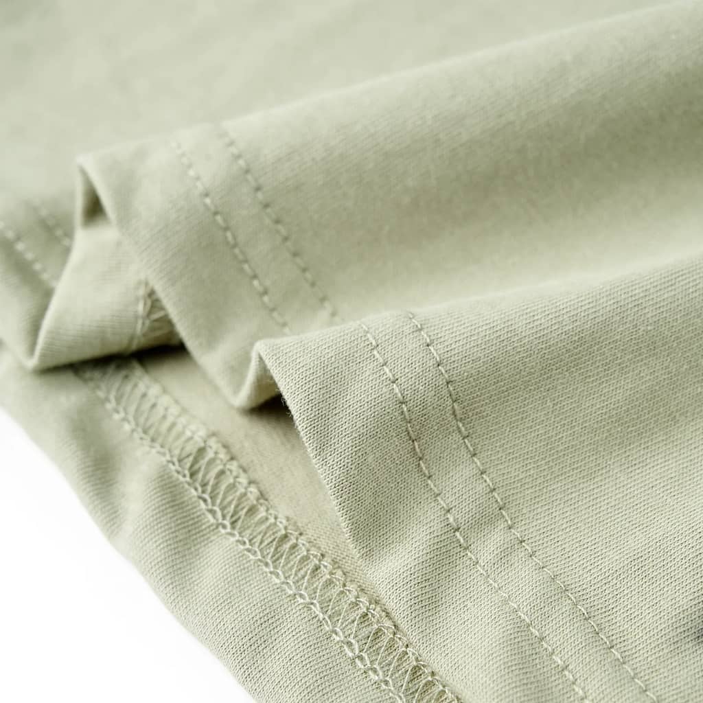 Children's short-sleeved shirt, light khaki, size 104; Children's short-sleeved shirt, light khaki, size 116; Children's short-sleeved shirt, light khaki