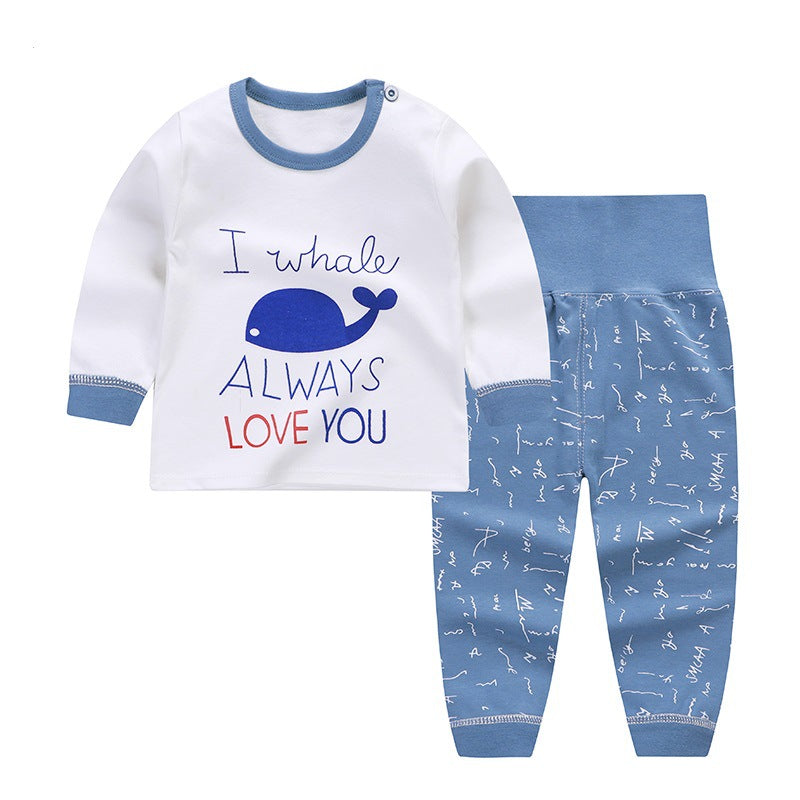 Spring and autumn new children's underwear suits
