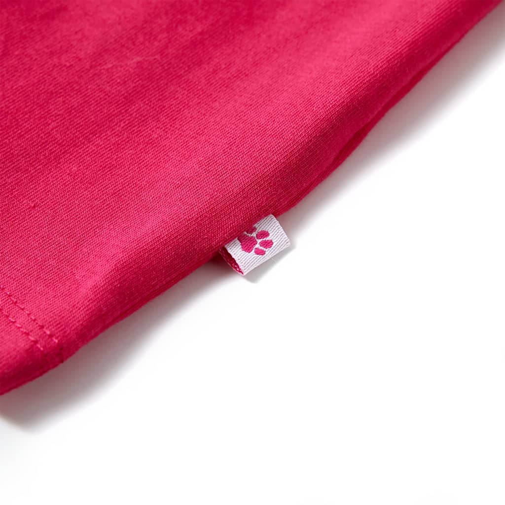 Children's T-shirt, bright pink, size 104; Children's T-shirt, bright pink, size 116; Children's T-shirt, bright pink
