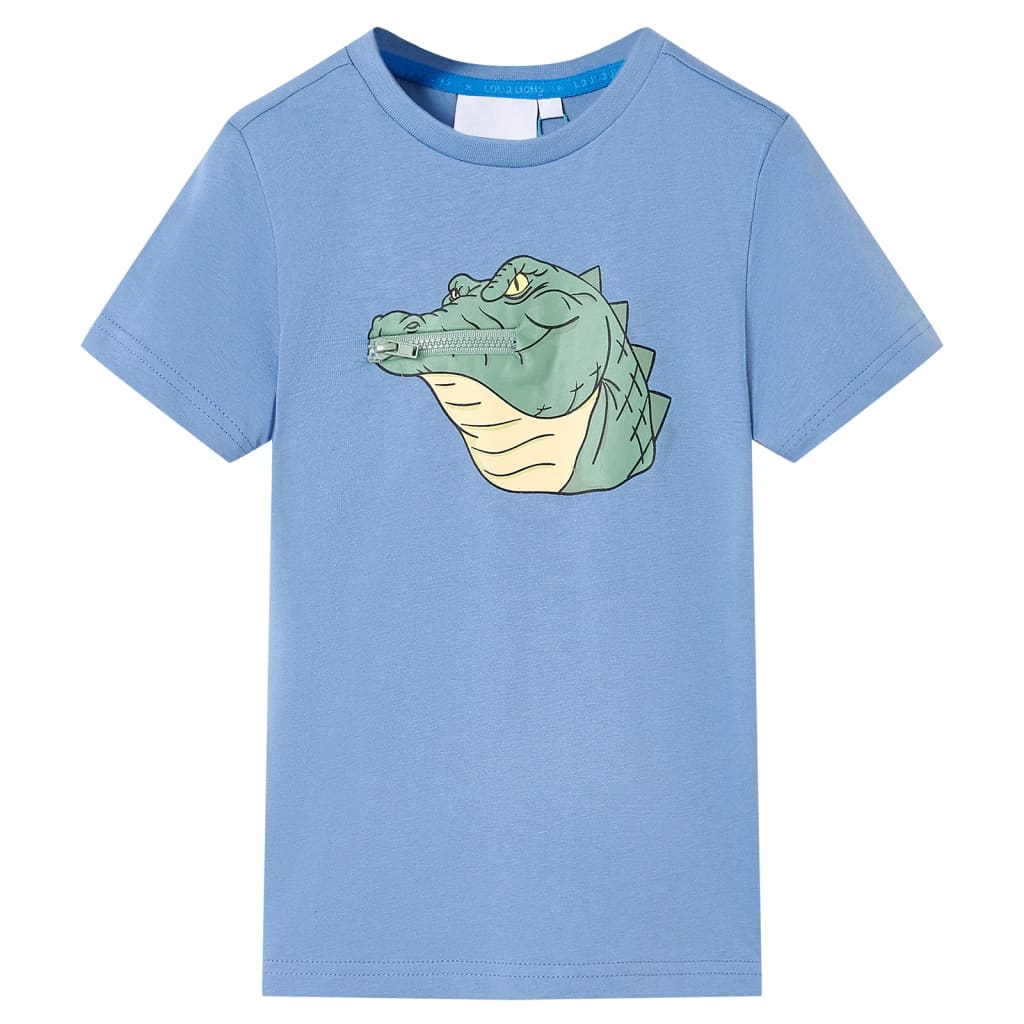 Children's T-shirt, Medium Blue, Size 104 Children's T-shirt, Medium Blue, Size 116  Children's T-shirt, Medium Blue
