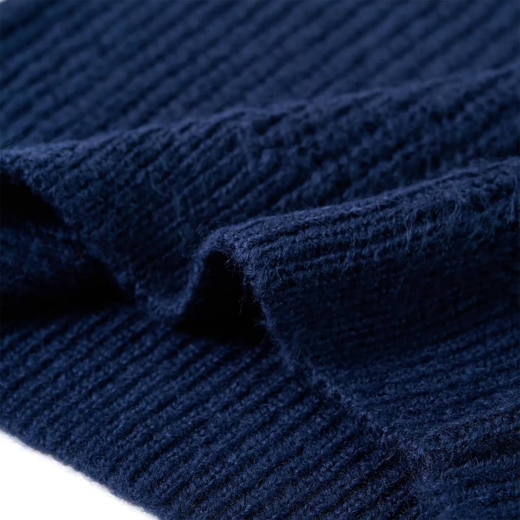 Children's knitted sweater, navy blue, size 116; Children's knitted sweater, navy blue, size 128