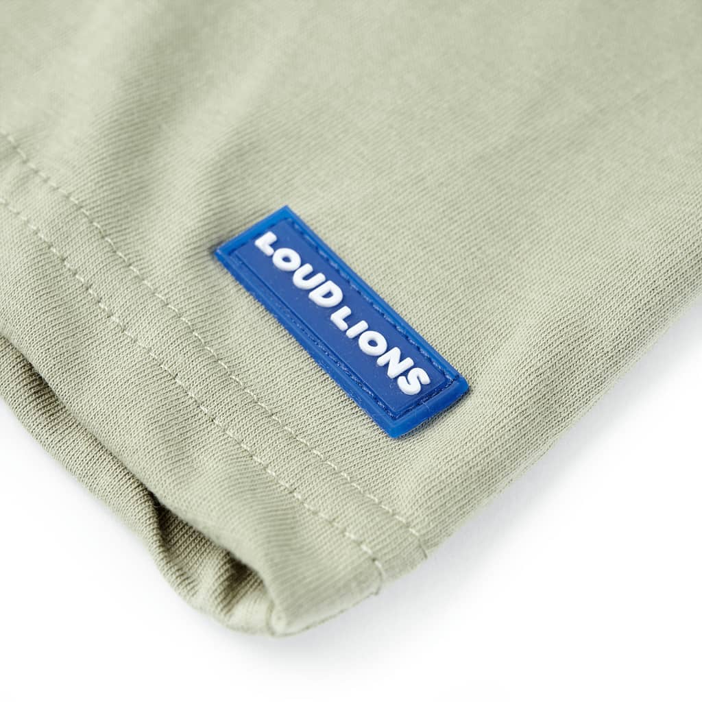 Children's short-sleeved shirt, light khaki, size 104; Children's short-sleeved shirt, light khaki, size 116; Children's short-sleeved shirt, light khaki