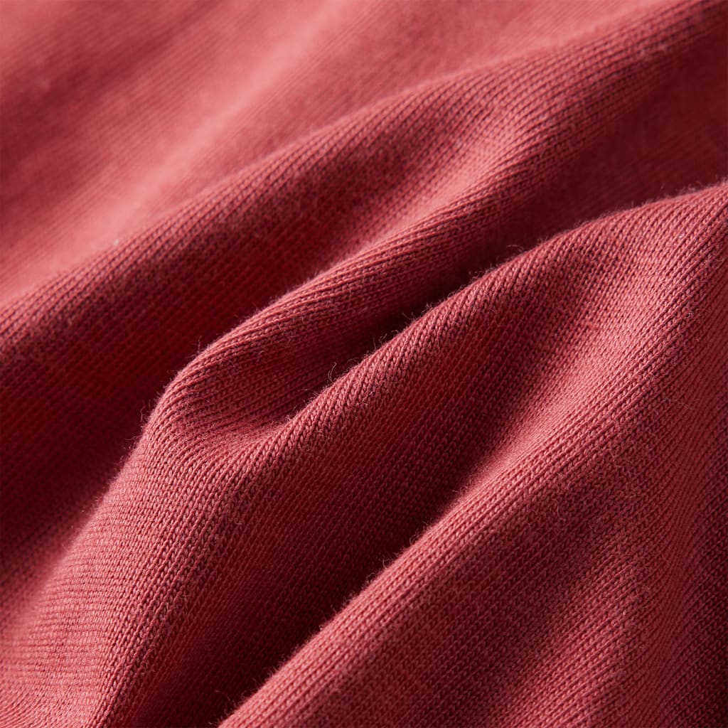 Children's long-sleeved shirt, dark red, size 116; Children's long-sleeved shirt, dark red, size 128; Children's long-sleeved shirt, cobalt blue