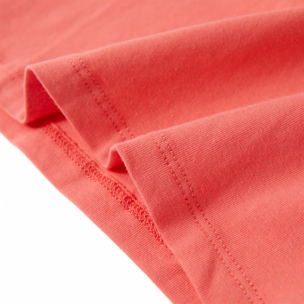 children's T-shirt coral pink 104 children's T-shirt coral pink 116 children's T-shirt coral pink