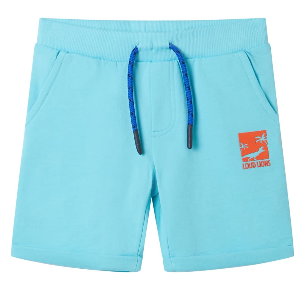 Children's shorts with drawstring, melange, size 104. Children's shorts with drawstring