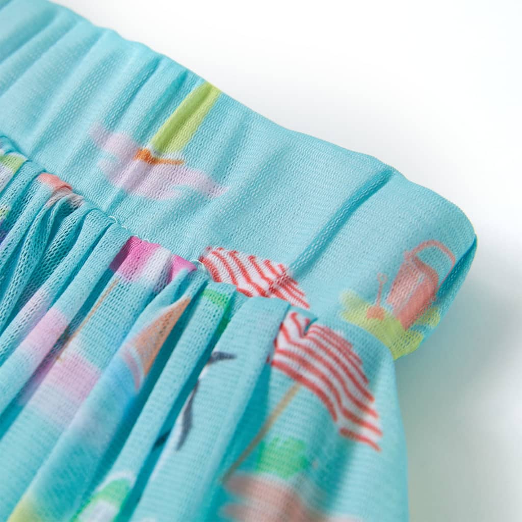 Children's pleated skirt, light blue, size 116