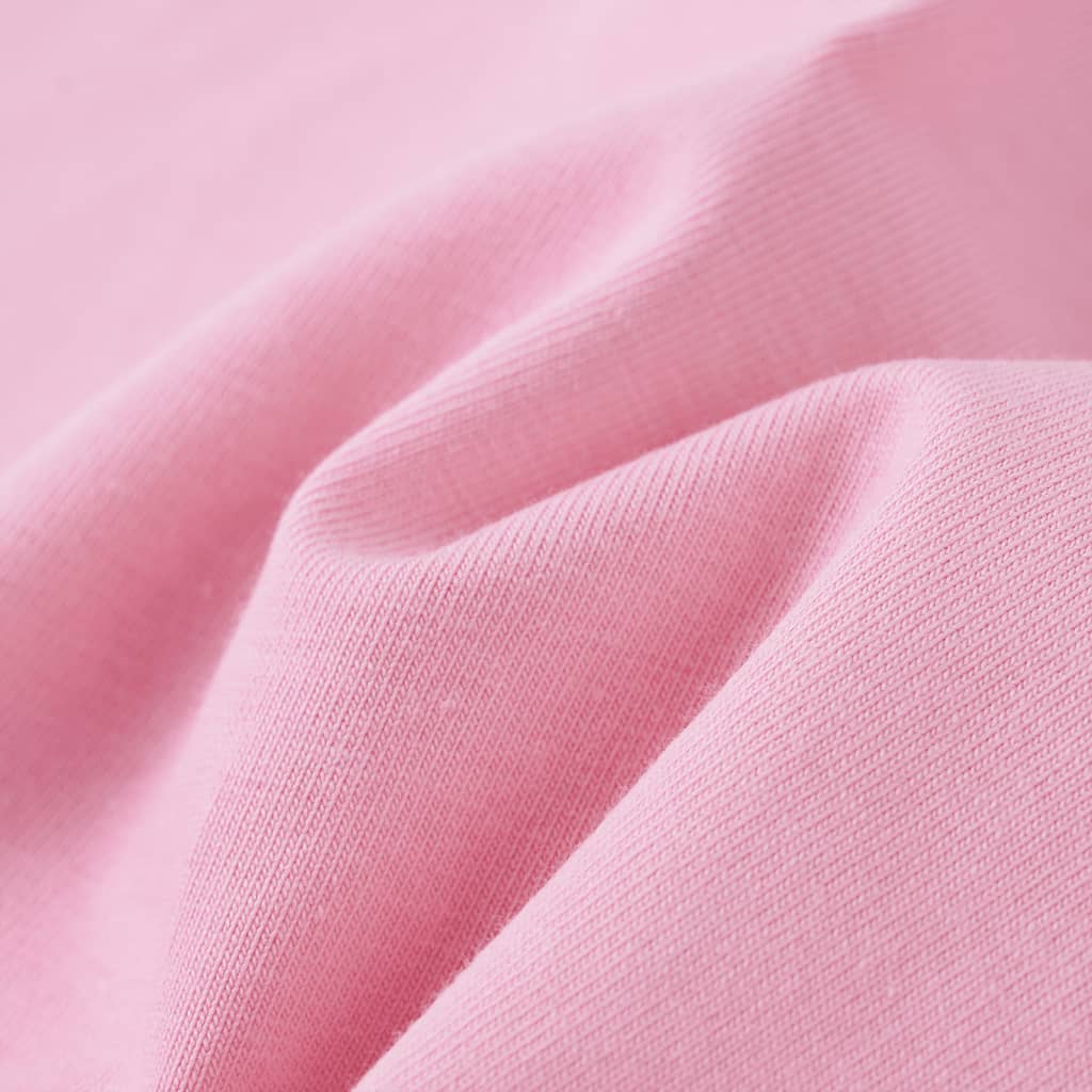 Children's short-sleeved shirt, light pink, size 104; Children's short-sleeved shirt, light pink, size 116; Children's short-sleeved shirt, light pink