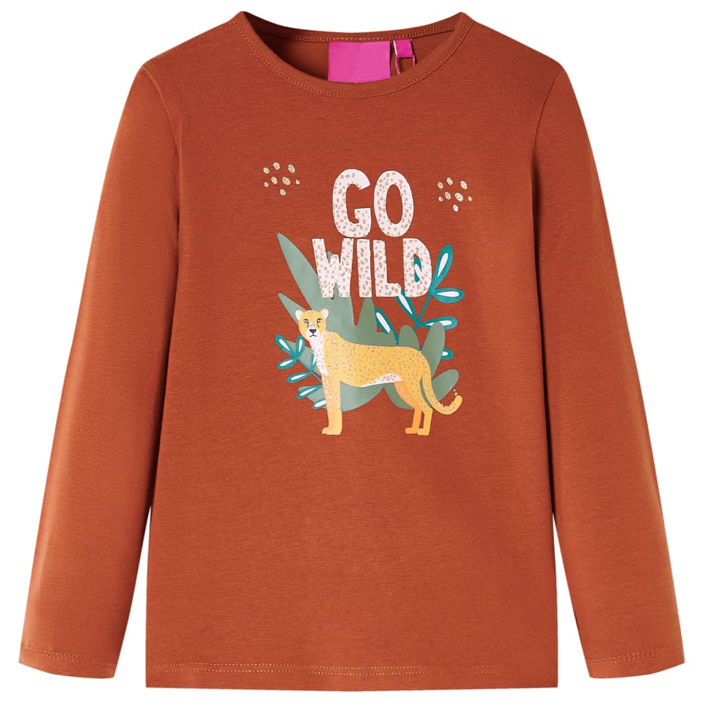 Children's long-sleeved shirt, light pink, size 104; Children's long-sleeved shirt, light pink, size 116; Children's long-sleeved shirt, light pink