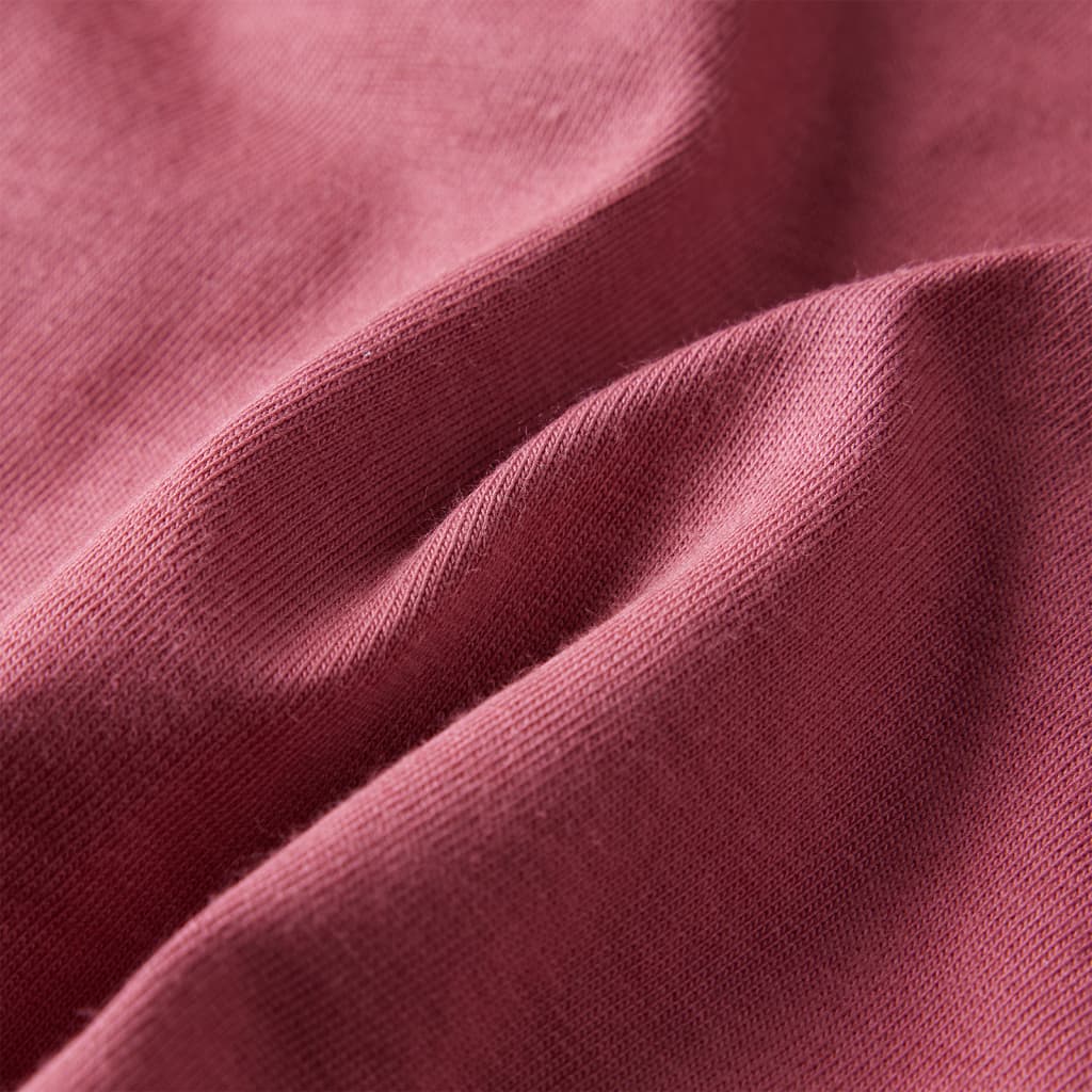 Children's long-sleeved shirt, dark red, size 104; Children's long-sleeved shirt, dark red, size 116; Children's long-sleeved shirt, dark red