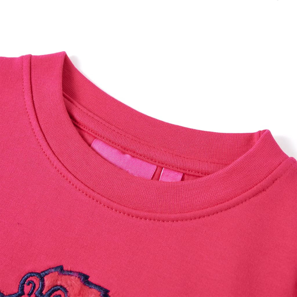 Children's sweatshirt, bright pink, size 116