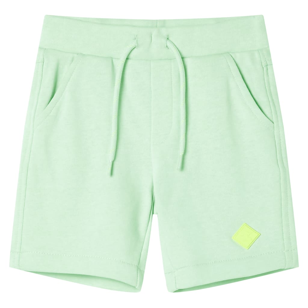 Children's shorts with drawstring, melange, size 104. Children's shorts with drawstring