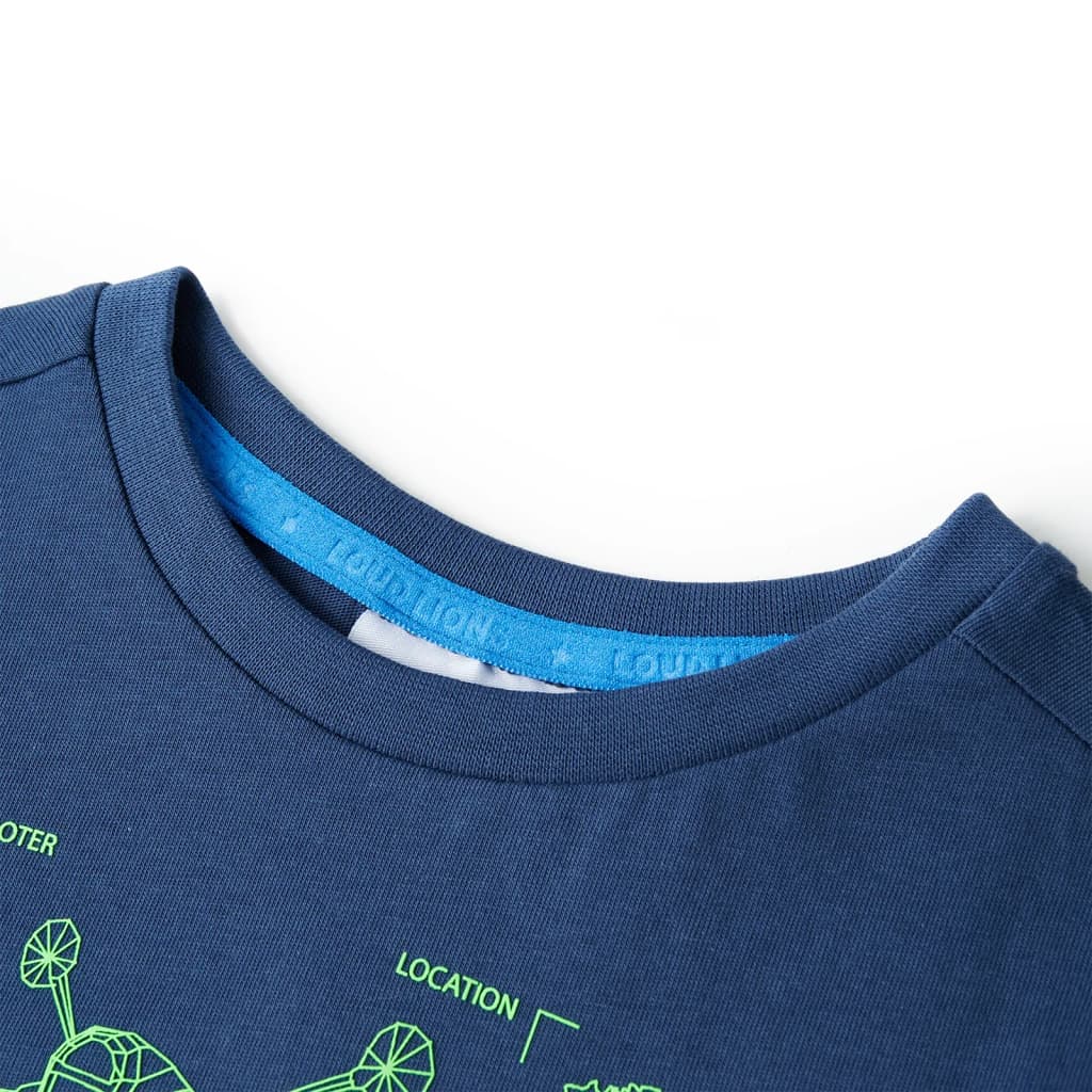 Children's T-shirt, dark blue, size 116