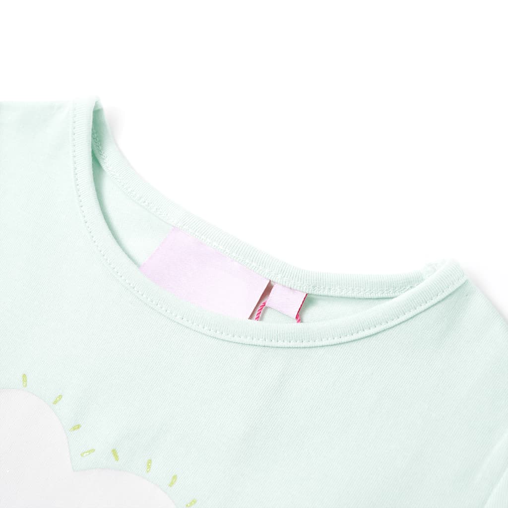 children's T-shirt light mint green 116 children's T-shirt light mint green 128