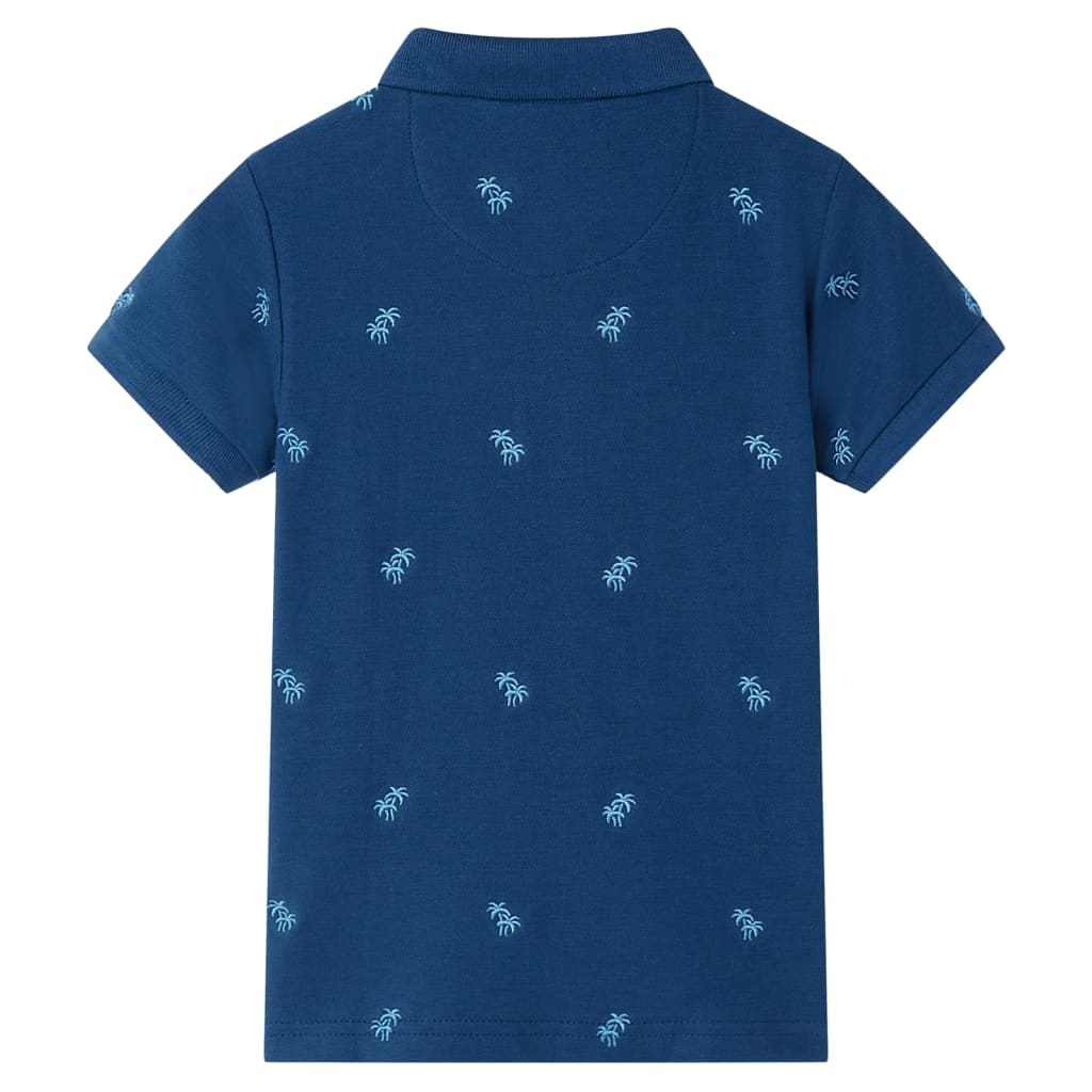 Children's polo shirt, dark blue, size 116