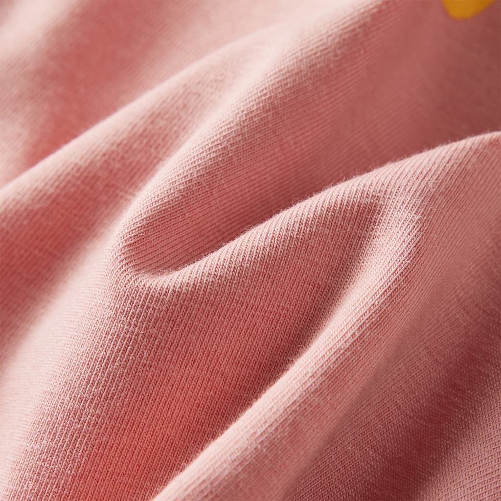 Children's long-sleeved shirt, light pink, size 104; Children's long-sleeved shirt, light pink, size 116; Children's long-sleeved shirt, light pink