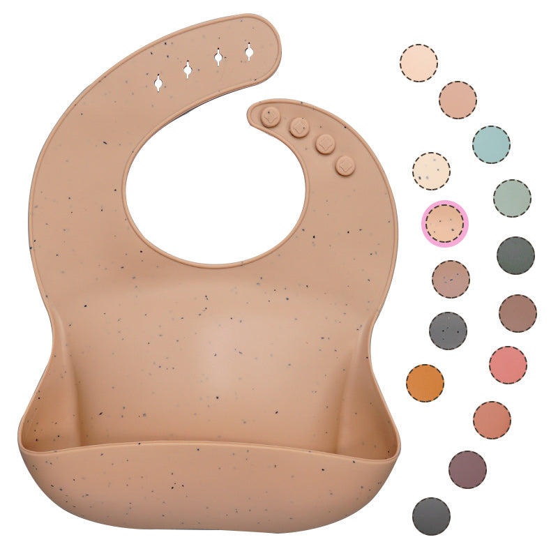 Waterproof Silicone Bib with Collection Pocket – Less Mess, More Peace of Mind at Mealtimes