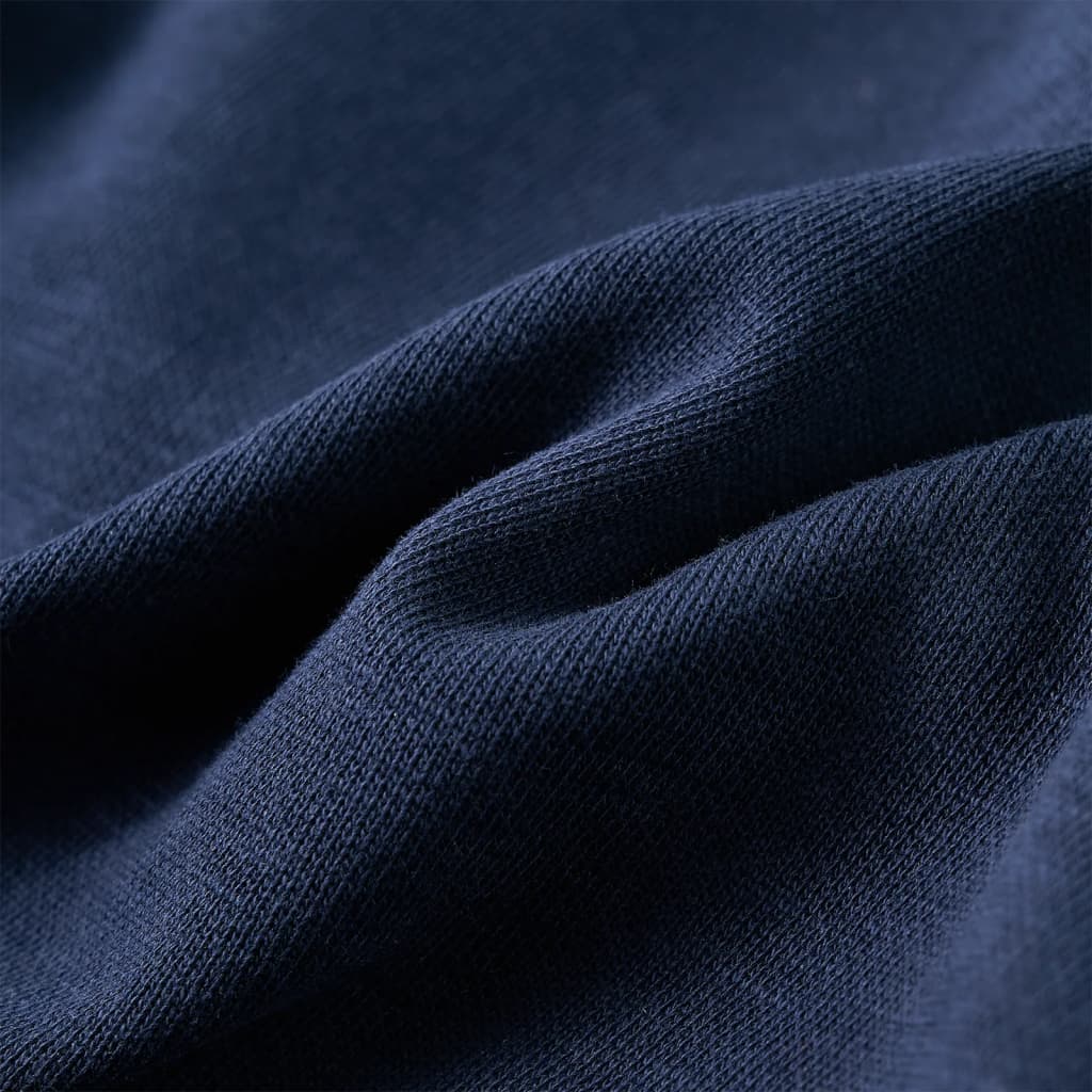 Children's hoodie navy blue melange and size 116 Children's hoodie melange and