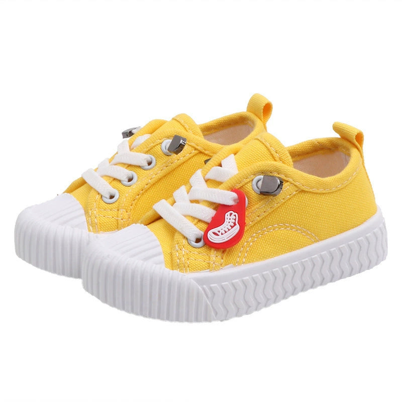 Autumn Korean Style Children's Candy-colored Canvas Shoes