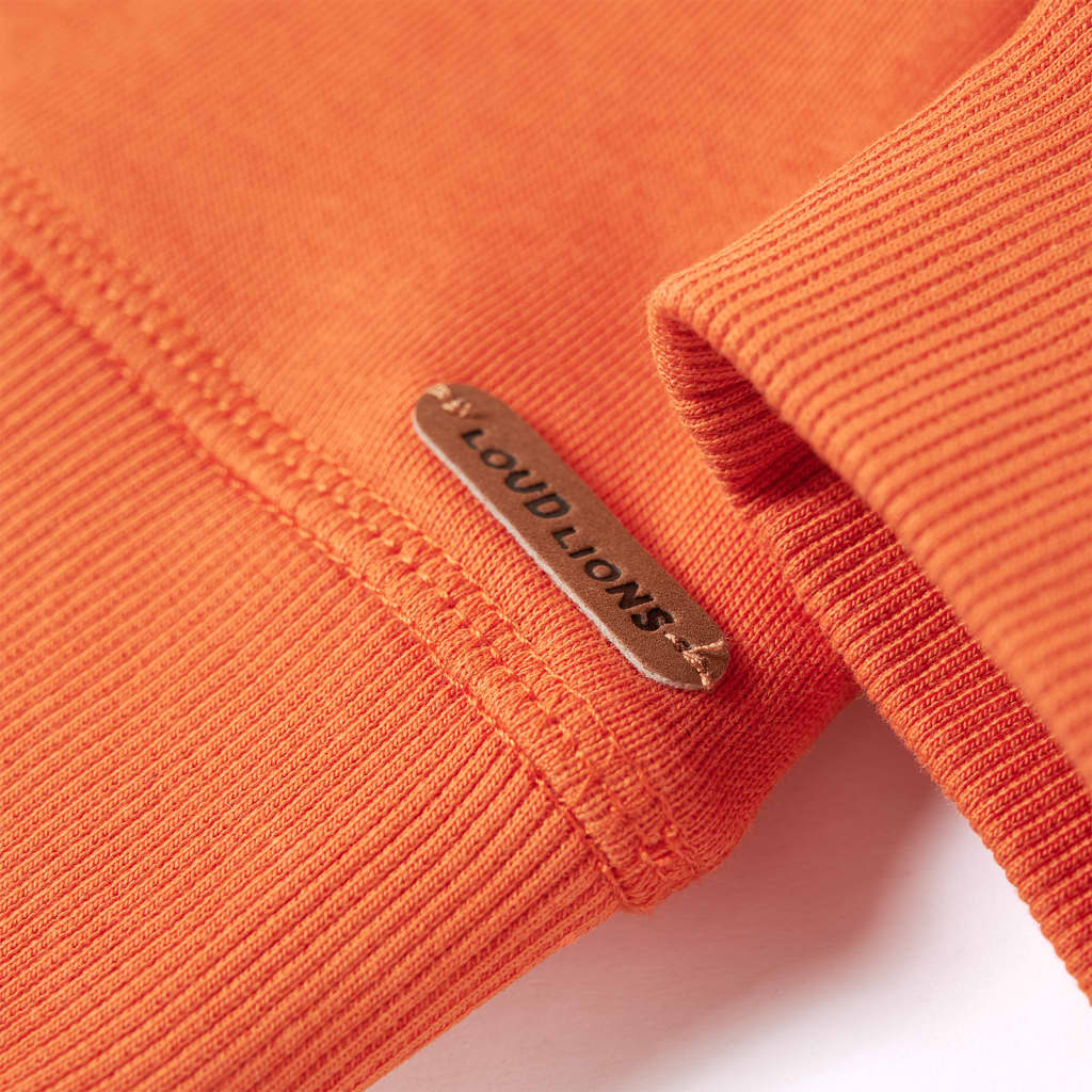 Children's sweatshirt dark orange 116 Children's sweatshirt medium blue 116