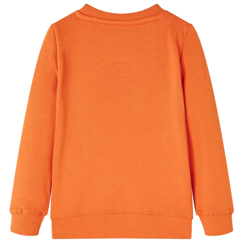 Children's sweatshirt dark orange 116 Children's sweatshirt medium blue 116