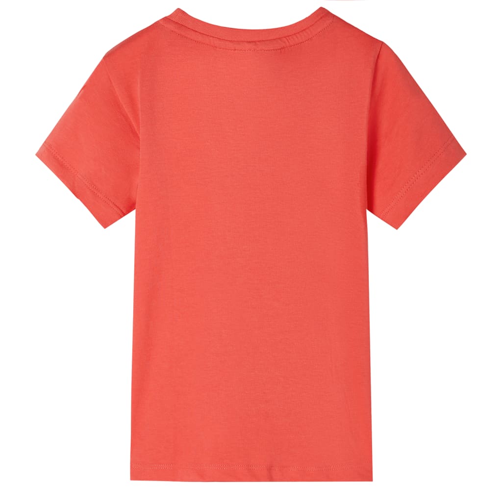 Children's Short-sleeved Shirt, Light Red, Size 116  Children's Short-sleeved Shirt, Light Red, Size 128