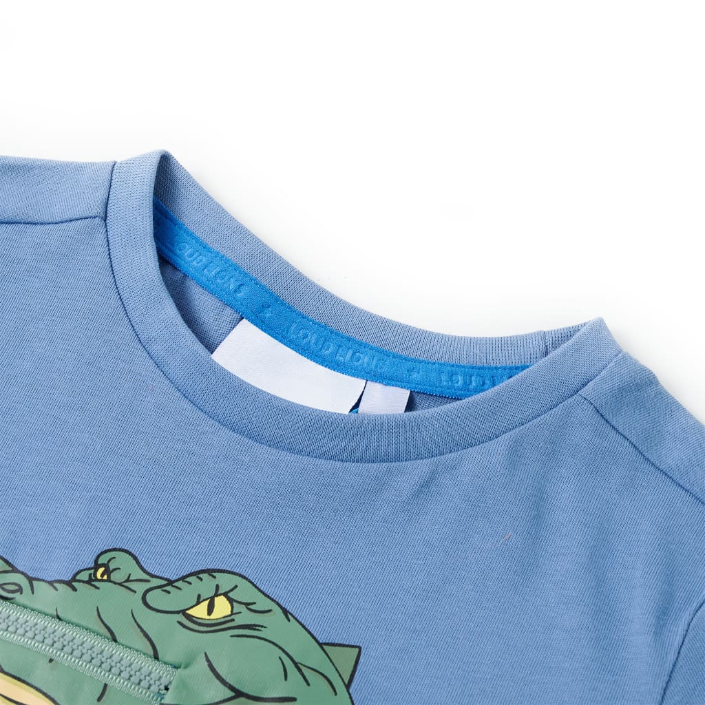 Children's T-shirt, Medium Blue, Size 104 Children's T-shirt, Medium Blue, Size 116  Children's T-shirt, Medium Blue