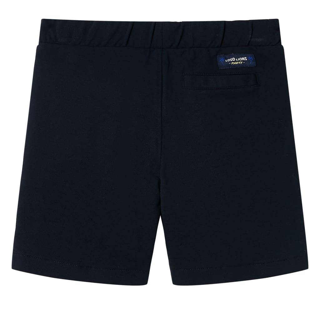 Children's shorts with drawstring, navy blue, size 104. Children's shorts with drawstring