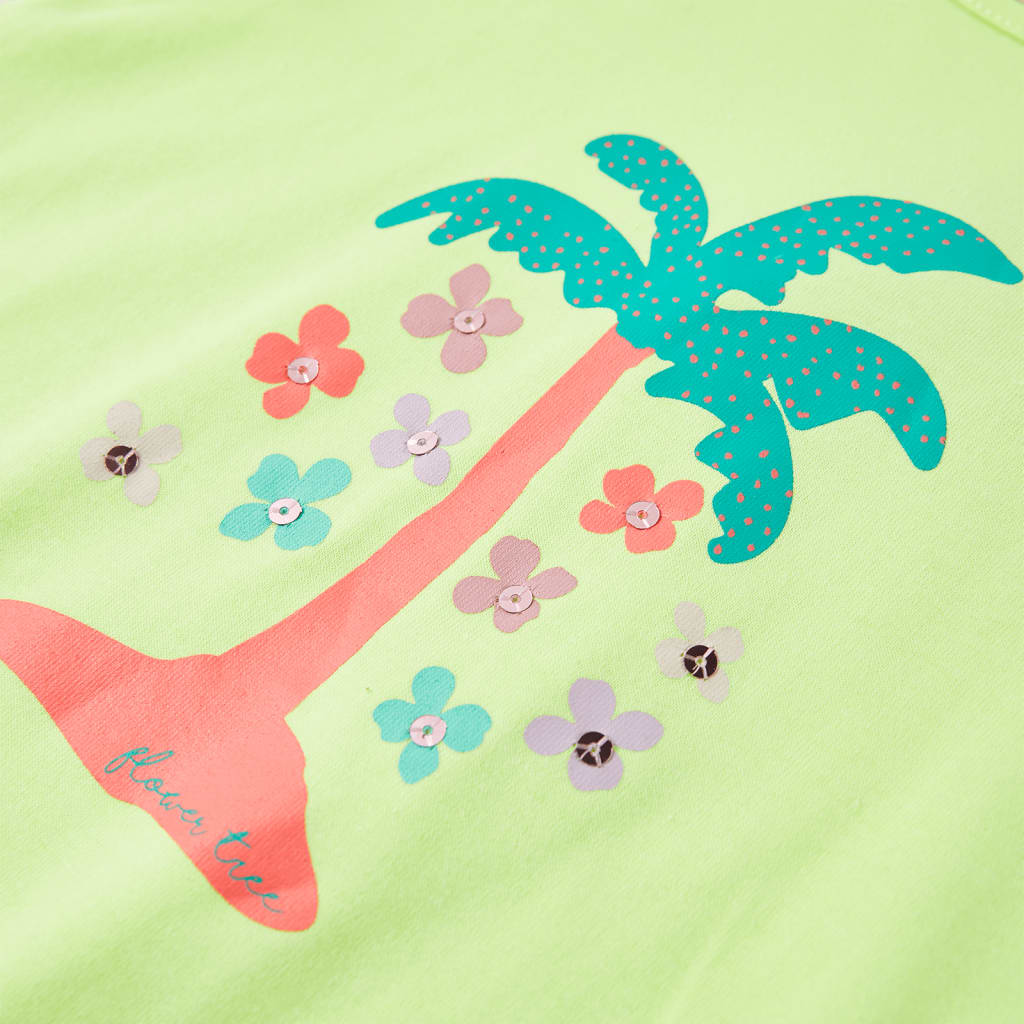 children's T-shirt neon yellow 104 children's T-shirt neon yellow 116 children's T-shirt neon yellow