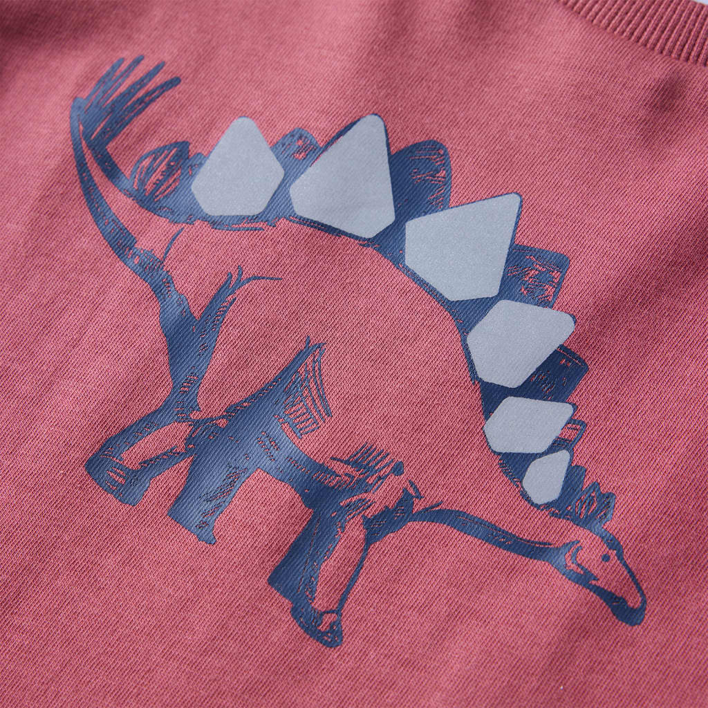 Children's long-sleeved shirt, dark red, size 104; Children's long-sleeved shirt, dark red, size 116; Children's long-sleeved shirt, dark red