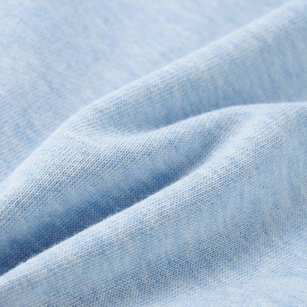 Children's sweatshirt light blue melange size 104 Children's sweatshirt light blue melange size 116