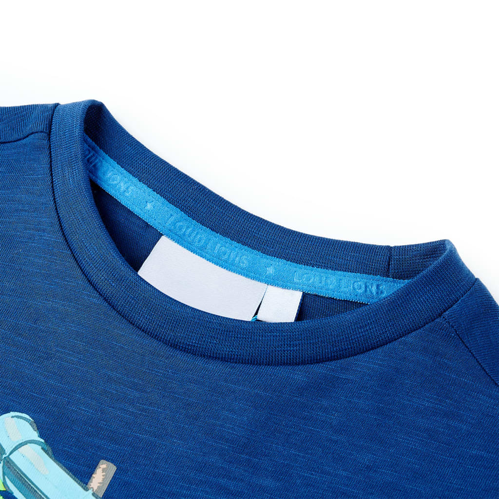 Children's T-shirt Dark Blue 116 Children's T-shirt Neon Green 116