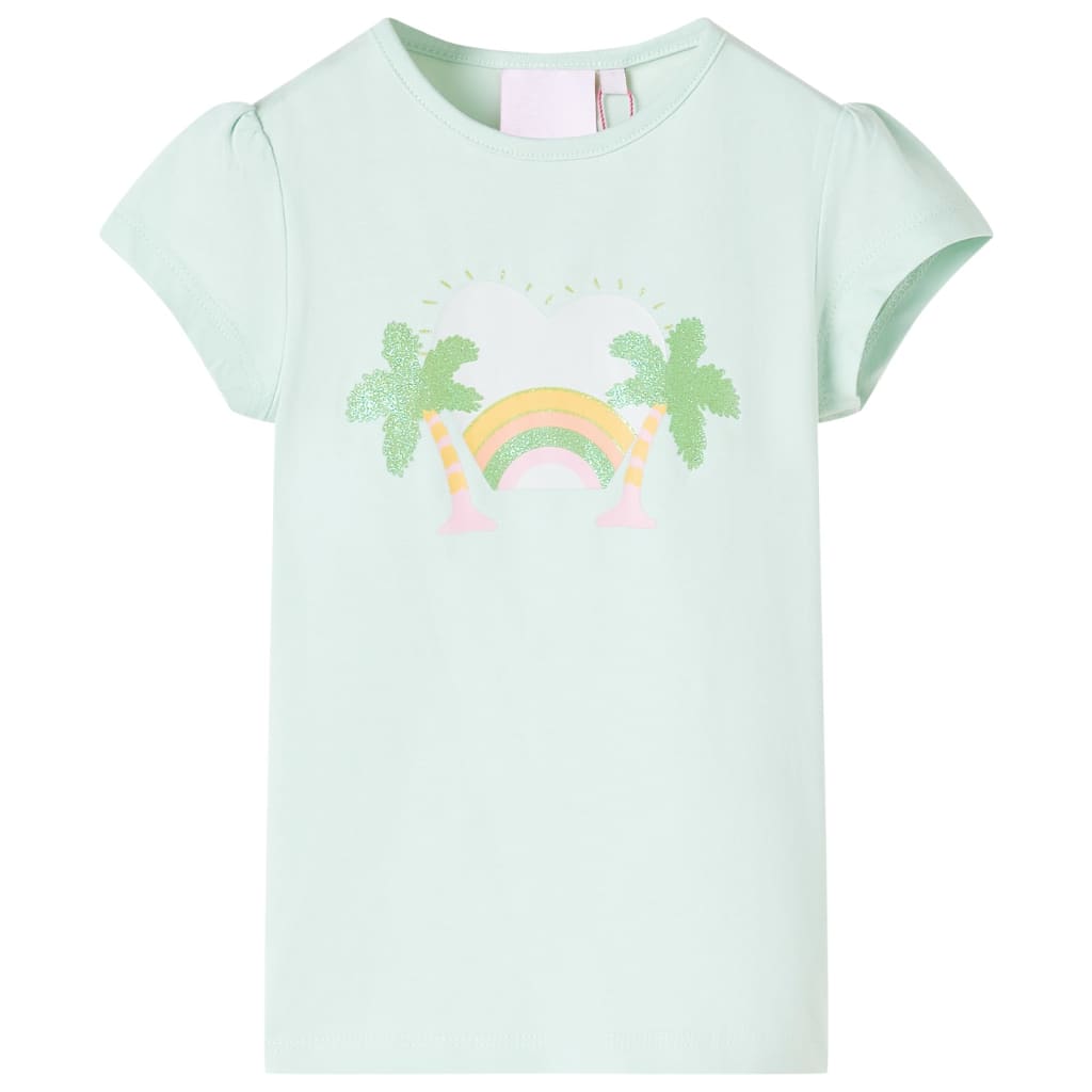 children's T-shirt light mint green 116 children's T-shirt light mint green 128