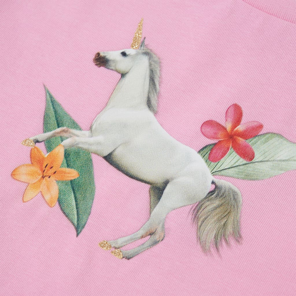 Children's short-sleeved shirt, light pink, size 104; Children's short-sleeved shirt, light pink, size 116; Children's short-sleeved shirt, light pink
